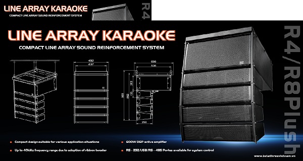 Loa B3 Line Array R4/R8 Plush: Giải pháp cho các dự án Karaoke năm 2018