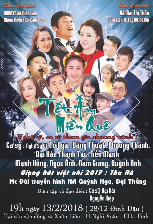 Đêm nhạc “Tết Ấm Miền Quê” nơi miền Trung thân thương