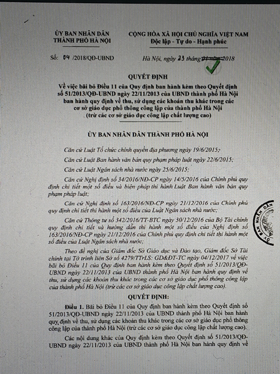 Bãi bỏ Điều 11 của Quy định ban hành kèm theo QĐ số 51/2013/QĐ-UBND của UBND - Hình 1