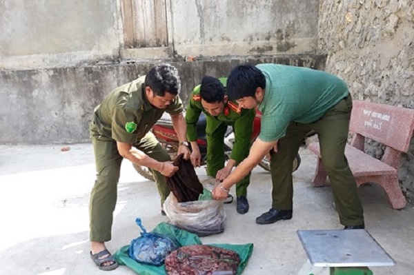 Nghệ An: Bắt giữ 38 kg nội tạng, da động vật bốc mùi hôi thối