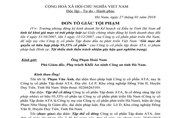 Phòng ĐKKD (Sở KH&ĐT Hà Nam): Có “phớt lờ" quy định - gây thiệt hại cho DN?