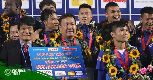 CLB xứ Quảng “bơi” trong tiền thưởng sau chức vô địch Siêu Cúp quốc gia 2017 - Hình 1