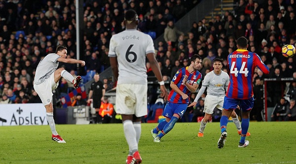 Ghi bàn thắng quyết định, Matic giúp MU thắng ngược Crystal Palace