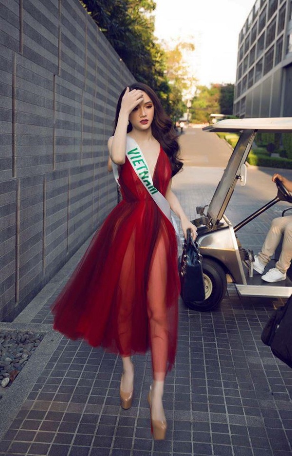 Hương Giang Idol gợi cảm, tỏa sáng trong buổi ghi hình tại Hoa hậu Chuyển giới Quốc tế - Hình 3