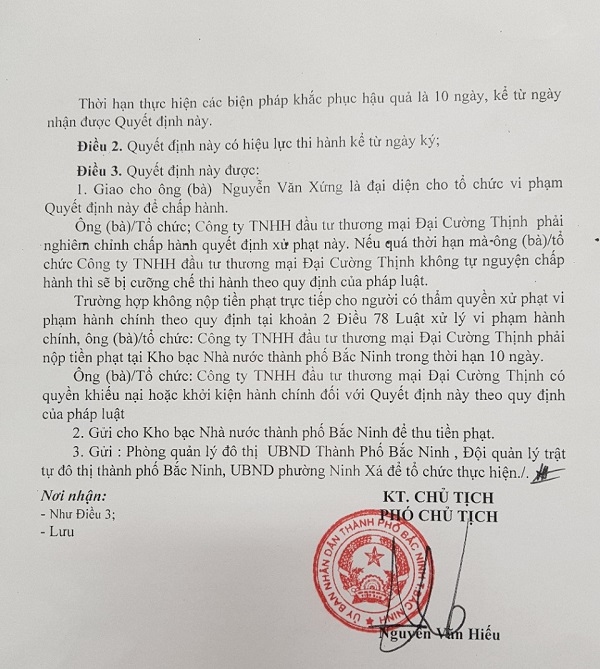 Bắc Ninh: Thi công xây dựng không phép, Công ty Đại Cường Thịnh bị xử phạt 40 triệu đồng - Hình 4