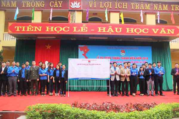 Vĩnh Phúc: Huyện Đoàn Bình Xuyên tổ chức Lễ ra quân tháng thanh niên năm 2018 - Hình 1