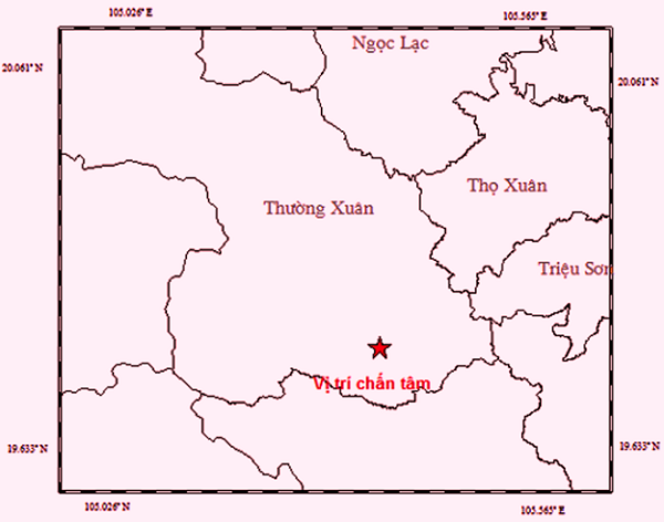 Thanh Hóa: Động đất 3,0 độ Richter tại khu vực huyện Thường Xuân - Hình 1