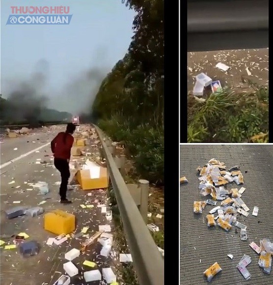 Nghi vấn xe chở iphone nhập lậu về Việt Nam bất ngờ phát nổ