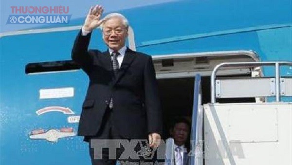 Tổng Bí thư Nguyễn Phú Trọng lên đường thăm Pháp và Cuba