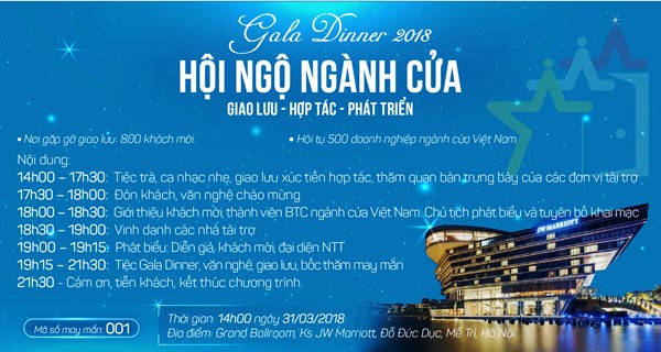500 doanh nghiệp ngành cửa sẽ tụ hội tại Hà Nội