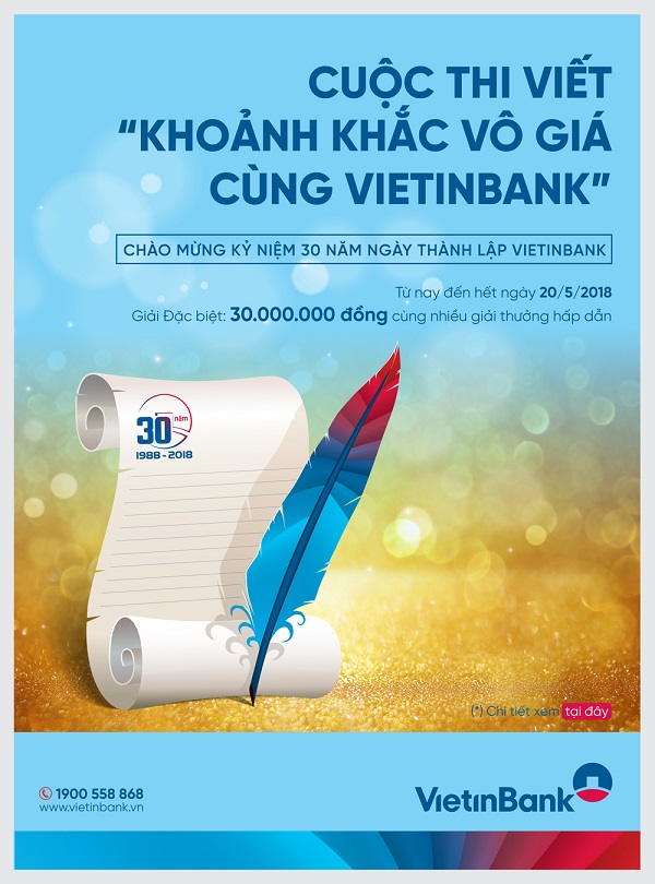 Phát động Cuộc thi viết “Khoảnh khắc vô giá cùng VietinBank”