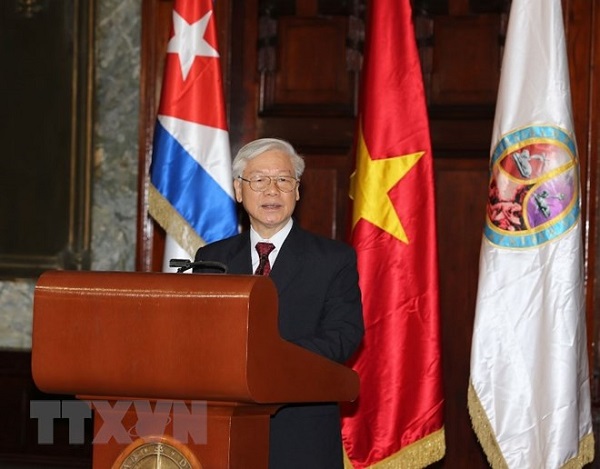 Tổng Bí thư Nguyễn Phú Trọng nhận Bằng tiến sỹ danh dự tại Cuba - Hình 3