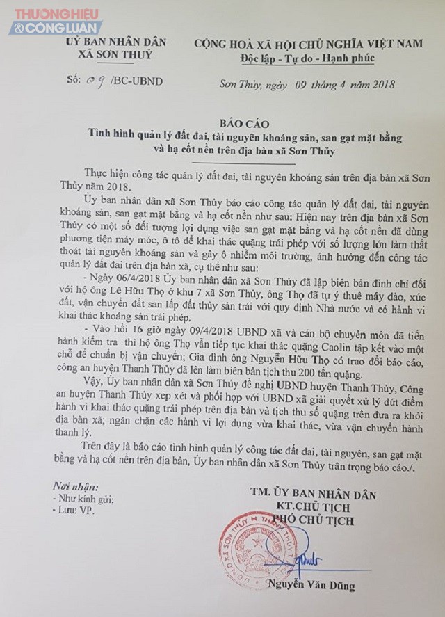 Phú Thọ: Lợi dụng "hạ cốt nền" khai thác cao lanh, núi đồi tan hoang