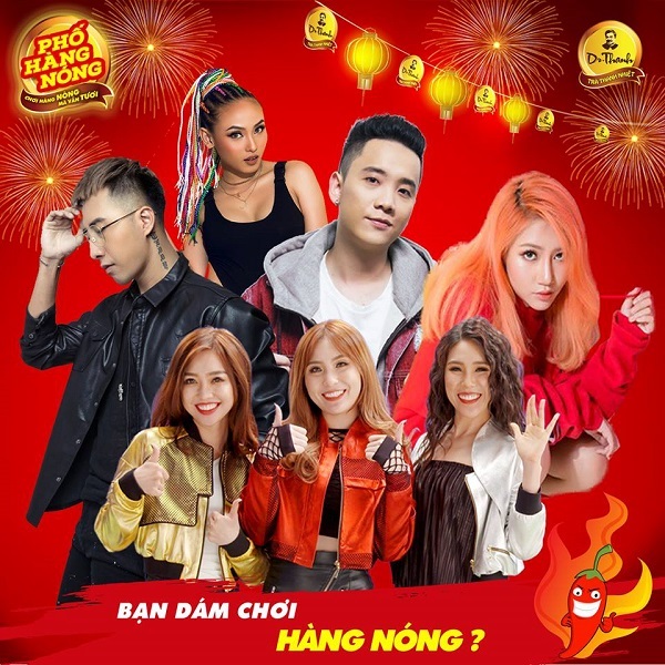 Hàng loạt ngôi sao hot nhất làng giải trí sẽ xuất hiện trong lễ hội ‘Phố hàng nóng’ đầu tiên tại VN