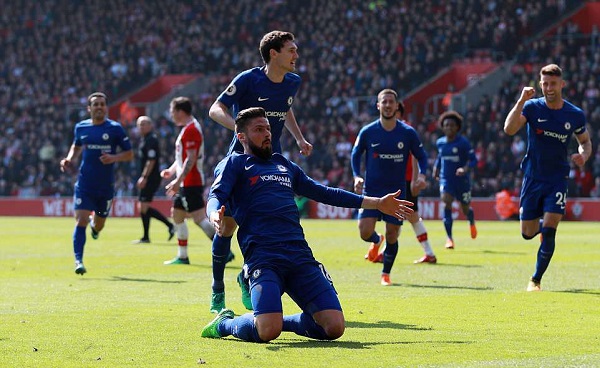 Giroud lập cú đúp, Chelsea lội ngược dòng ngoạn mục trước Southampton