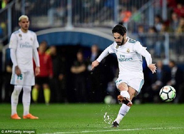 Isco tỏa sáng, Real đánh bại Malaga tại vòng 32 La Liga