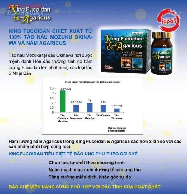 Công ty CP Dược phẩm Cysina quảng cáo TPCN King Fucoidan & Agaricus như “thần dược”? - Hình 2