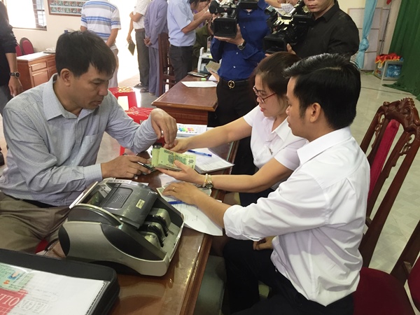 Huyện Vĩnh Tường (Vĩnh Phúc): Người dân đồng thuận nhận tiền giải phóng mặt bằng KCN Chấn Hưng