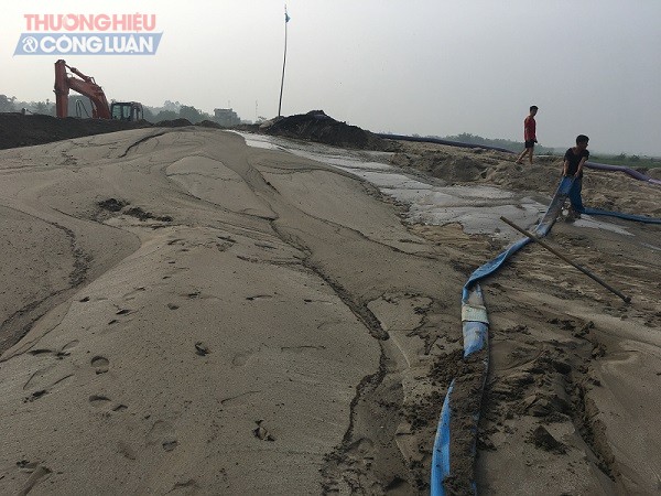 Phú Thọ: Đình chỉ hoạt động tập kết cát trái phép của công ty TNHH Tiến Cường - Hình 2