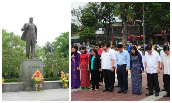 Hà Nội dâng hoa Kỷ niệm 148 năm ngày sinh V.I.Lenin - Hình 1