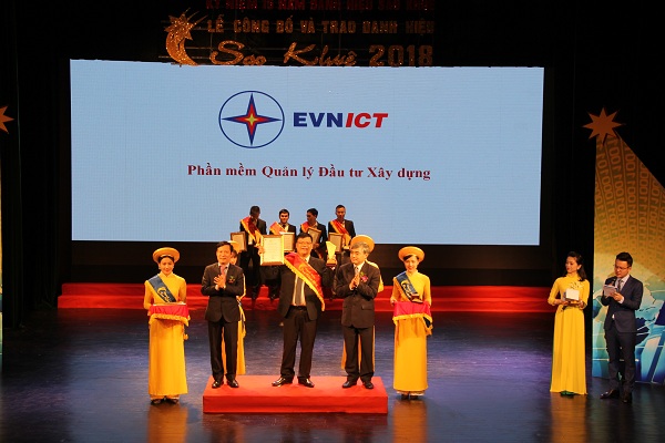 Phần mềm Quản lý đầu tư XD do EVN phát triển được công nhận danh hiệu Sao Khuê 2018