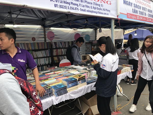 Hải Phòng: Ngày Hội sách đường phố diễn ra từ 20/4 đến 22/4/2018
