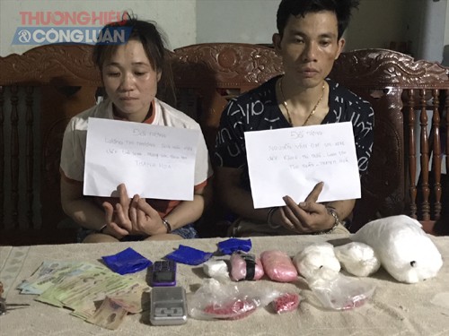 Thanh Hóa: Bắt 2 đối tượng mua bán, vận chuyển trái phép các chất ma túy từ Lào về - Hình 1