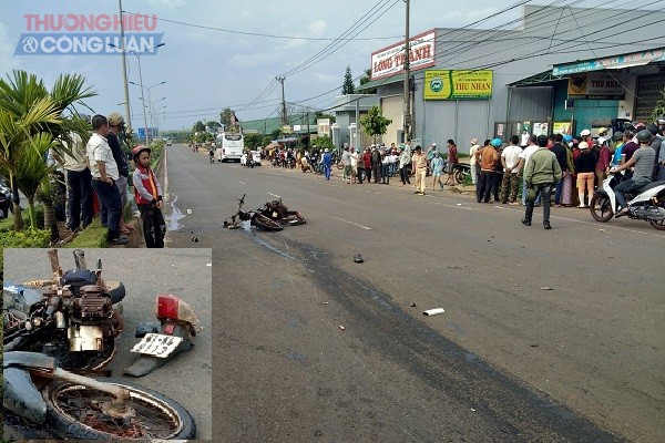 Gia Lai: Ô tô khách đâm xe máy, thanh niên tử vong tại chỗ - Hình 1