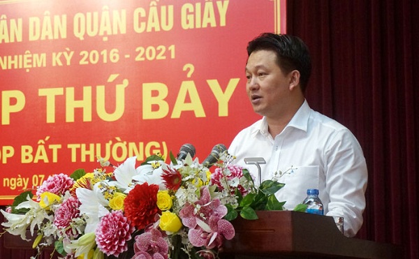 Ông Trần Đình Cường được bầu làm Phó Chủ tịch UBND quận Cầu Giấy - Hình 1