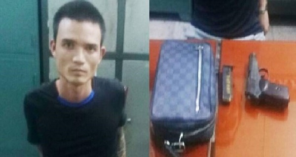 Bắt đối tượng mang súng K59 bên mình để phòng thân