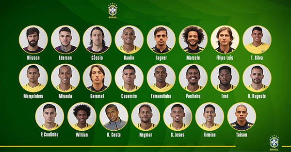 ĐT Brazil chốt danh sách 23 cầu thủ dự World Cup - Hình 2