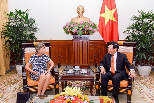 Phó Thủ tướng Phạm Bình Minh tiếp Đại sứ Tây Ban Nha - Hình 1
