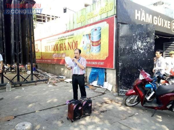 Quận Cầu Giấy ra quân cưỡng chế các công trình vi phạm trên đường Nguyễn Khánh Toàn - Hình 5