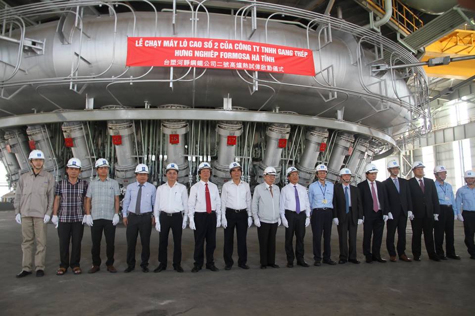 Formosa Hà Tĩnh đốt, vận hành thử nghiệm lò cao số 2