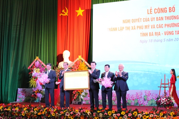Lễ công bố thành lập thị xã Phú Mỹ, tỉnh Bà Rịa Vũng Tàu - Hình 3