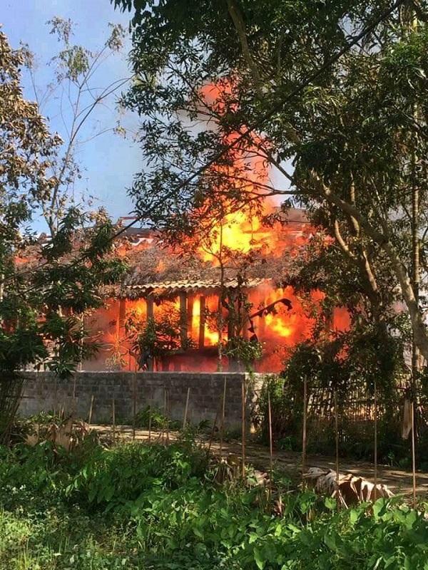 Hà Giang: "Bà hỏa" thiêu rụi nhà sàn 3 gian, thiệt hại gần 500 triệu đồng
