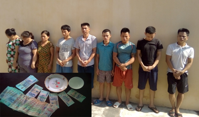 Thanh Hóa: Triệt xóa sới bạc "khủng", thu giữ hơn 100 triệu đồng