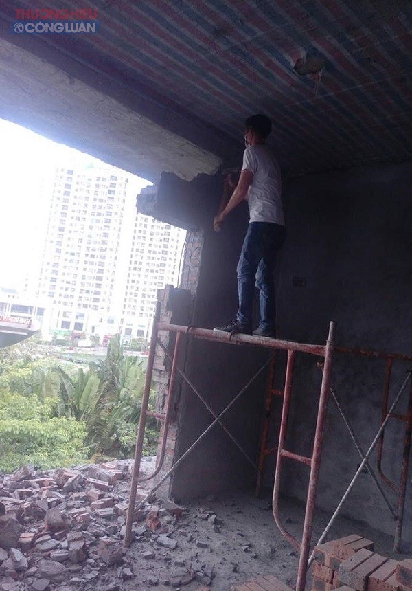 Hà Nội: Cưỡng chế công trình vi phạm trật tự xây dựng tại KĐT Thành phố Giao lưu - Hình 2
