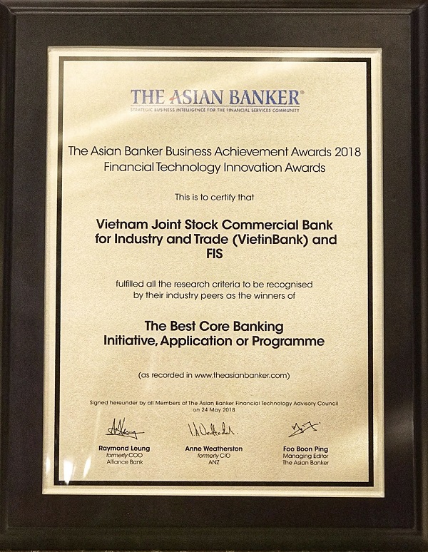 VietinBank nhận “cú đúp” giải thưởng uy tín từ The Asian Banker - Hình 3