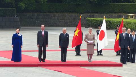 Lễ đón chính thức Chủ tịch nước Trần Đại Quang tại Hoàng cung Nhật Bản - Hình 2