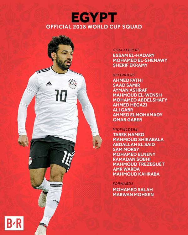 Ai Cập chính thức chốt đội hình dự World Cup: Salah chính thức góp mặt - Hình 1