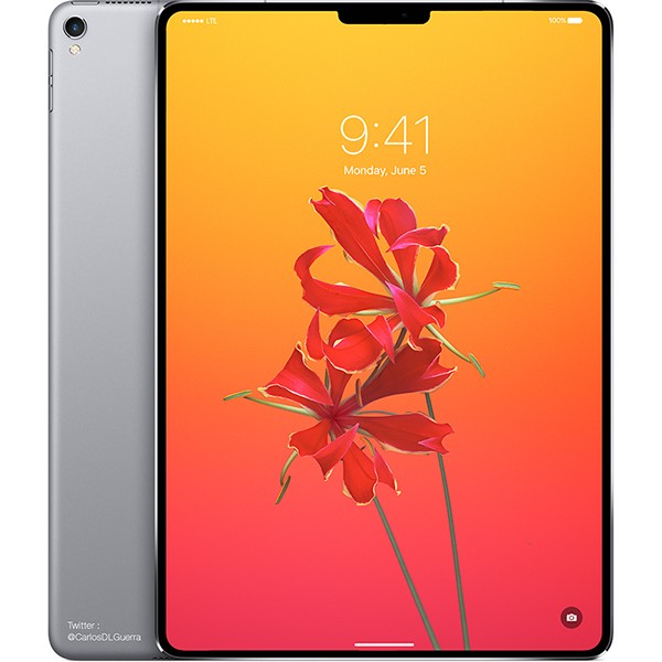iPad Pro 2018 sẽ có màn hình tai thỏ và Face ID? - Hình 1