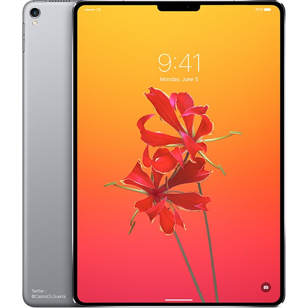 iPad Pro 2018 sẽ có màn hình tai thỏ và Face ID?