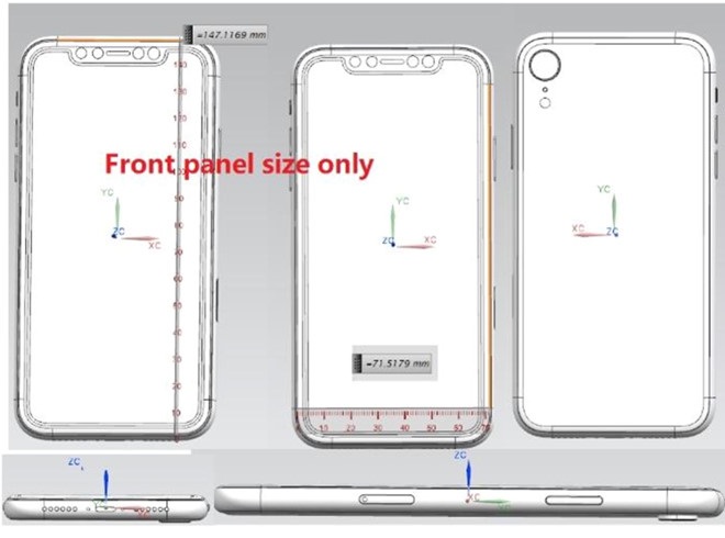 Lộ bản vẽ thiết kế iPhone X Plus với 3 camera sau - Hình 2