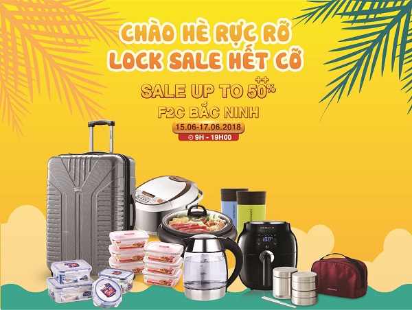LOCK&LOCK giảm giá 50% tại kho F2C Bắc Ninh