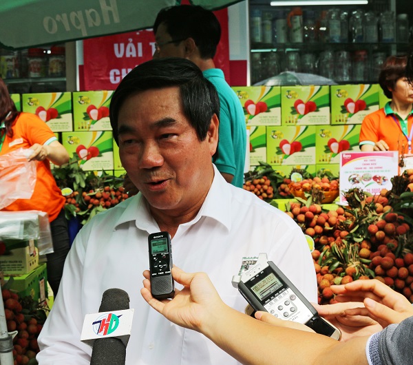 Vải thiều Thanh Hà – Hải Dương được bán tại hệ thống siêu thị, cửa hàng tiện ích, thực phẩm