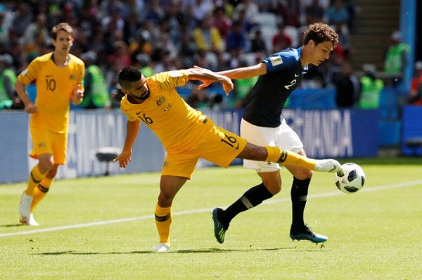 Pháp 0 – 0 Australia (H1): Thế trận cân bằng