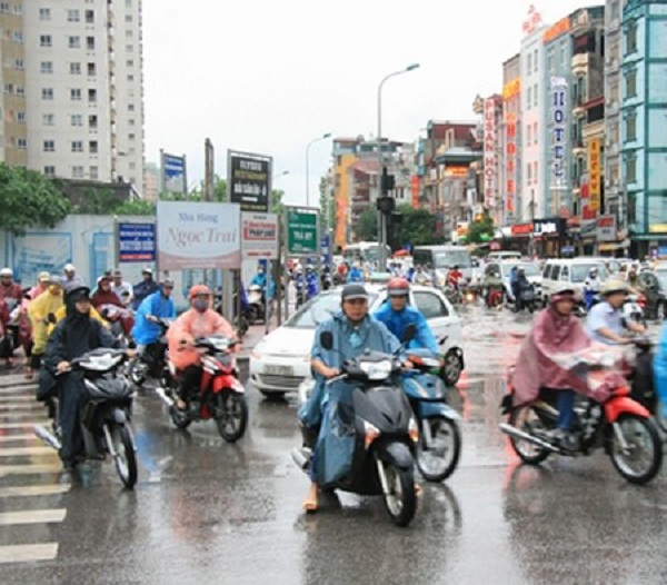 Hôm nay (22/6): Ảnh hưởng của rãnh áp thấp, chiều tối Bắc Bộ có mưa rào và dông rải rác