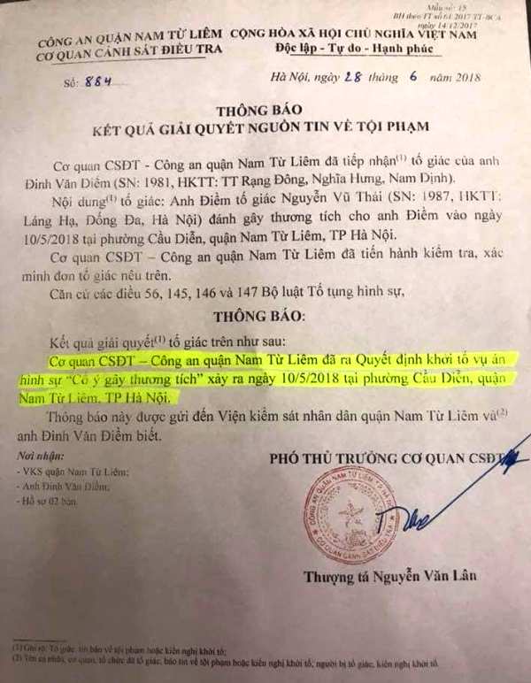 Khởi tố vụ án tài xế taxi Mai Linh bị hành hung tại Hà Nội - Hình 1