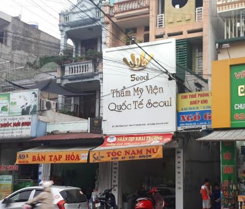 Thẩm mỹ viện Quốc tế Seoul chi nhánh Thanh Hóa hoạt động không phép?